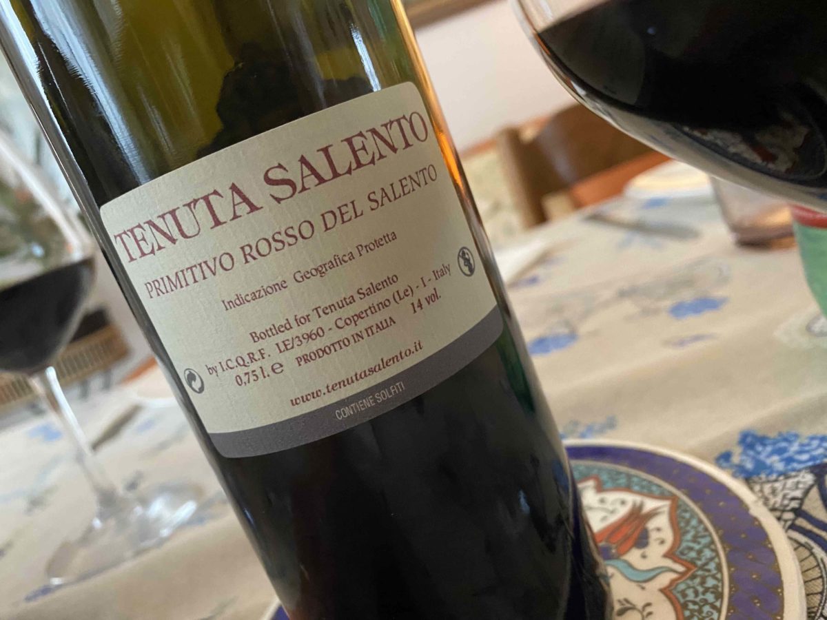 Primitivo rosso del Salento