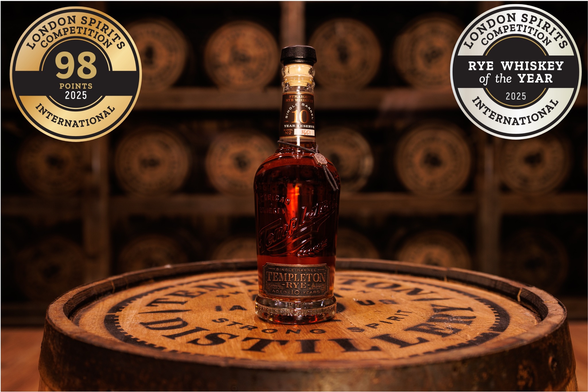 Templeton 10 Year Single Barrel Rye Whiskey